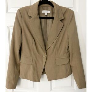 New York & Company Blazer, Womens Size 10, Tan